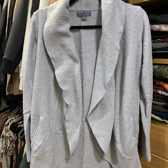 Barefoot dreams circle cardi cardigan sweater light blue M - Picture 3 of 8